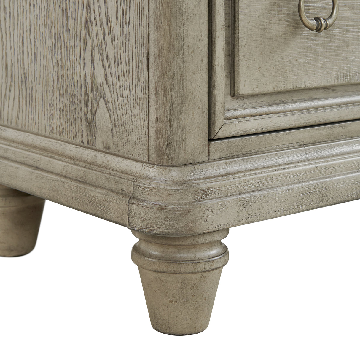Whit-Ash 6-Drawer Dresser in Light Grey