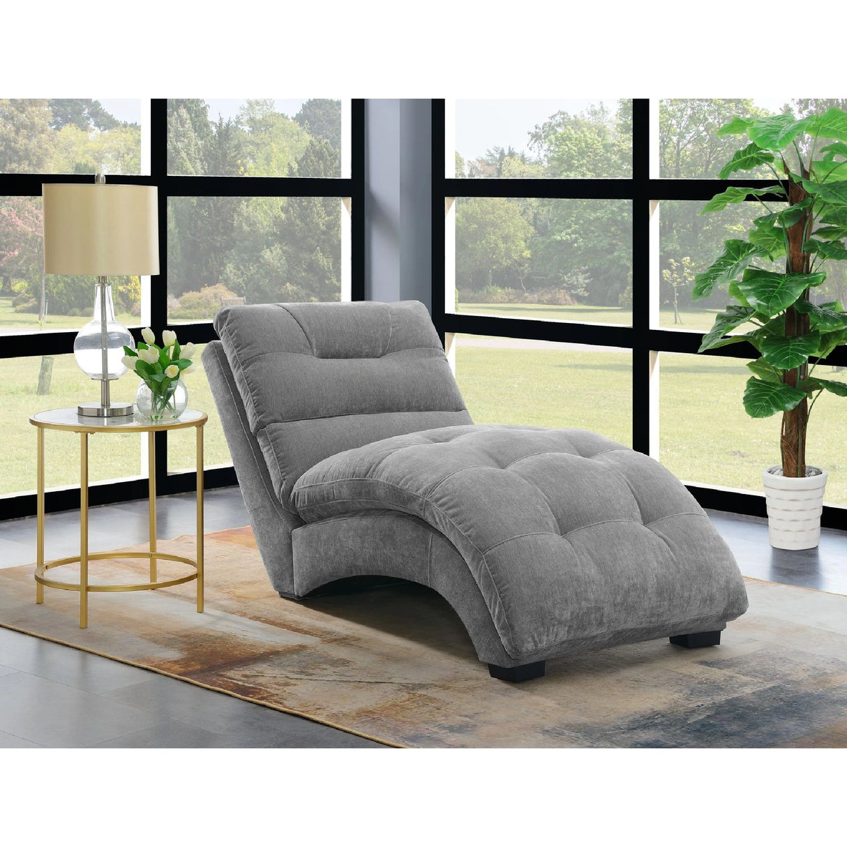 Dominick Chaise In Amigo Granite