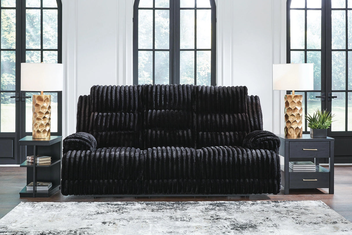 Rhine Falls Power Reclining Sofa with Drop Down Table