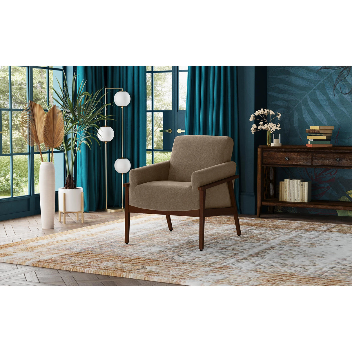 Ava Chair in Langley Cocoa