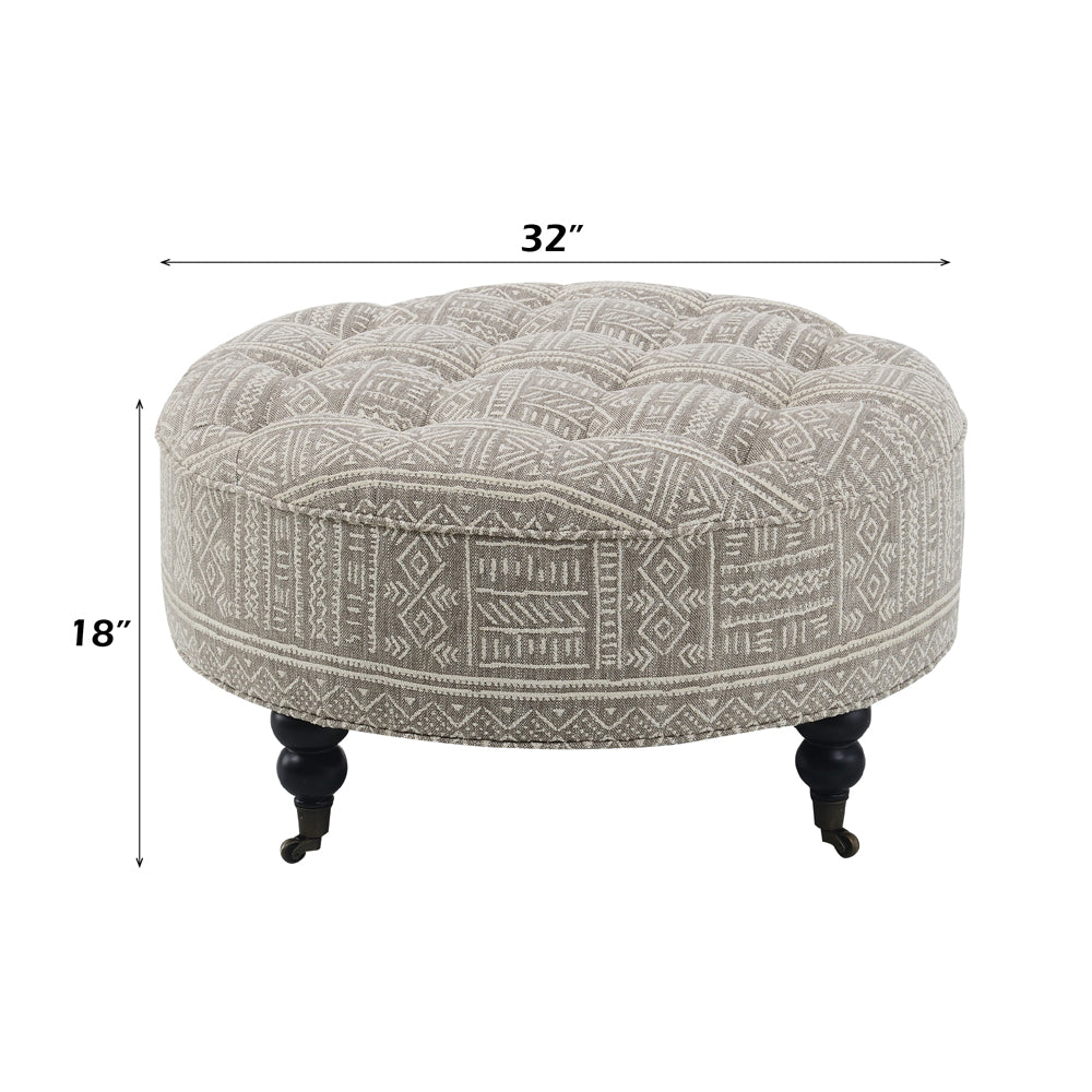 Ottoman w/Casters