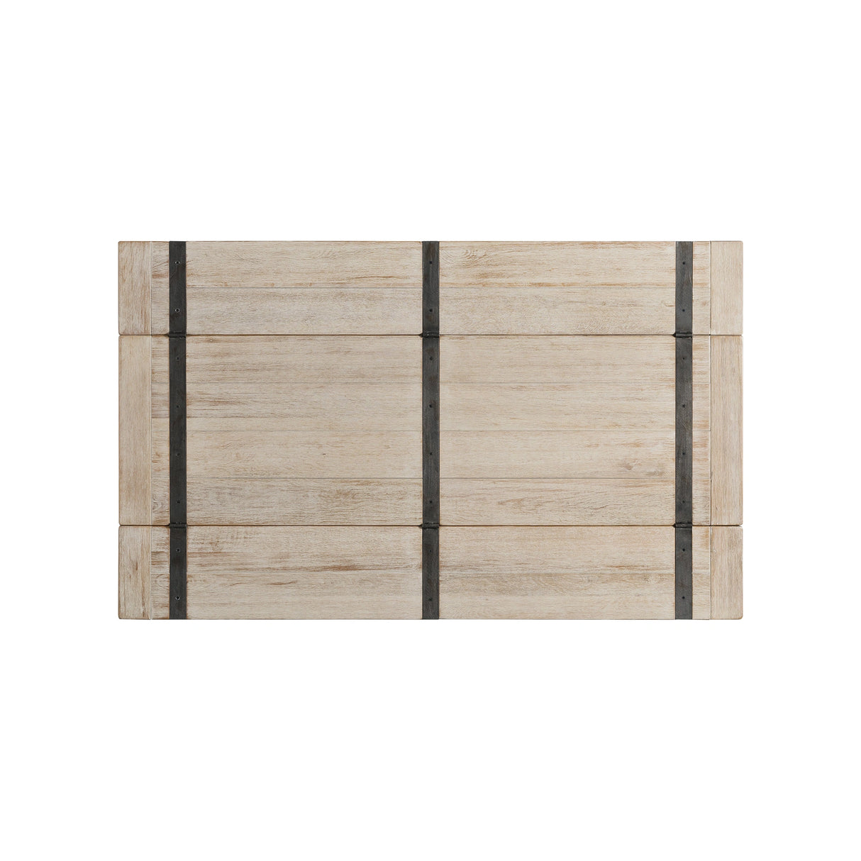 (D680-33) Callista- Folding Top Dining Table- Beach/Natural Metal