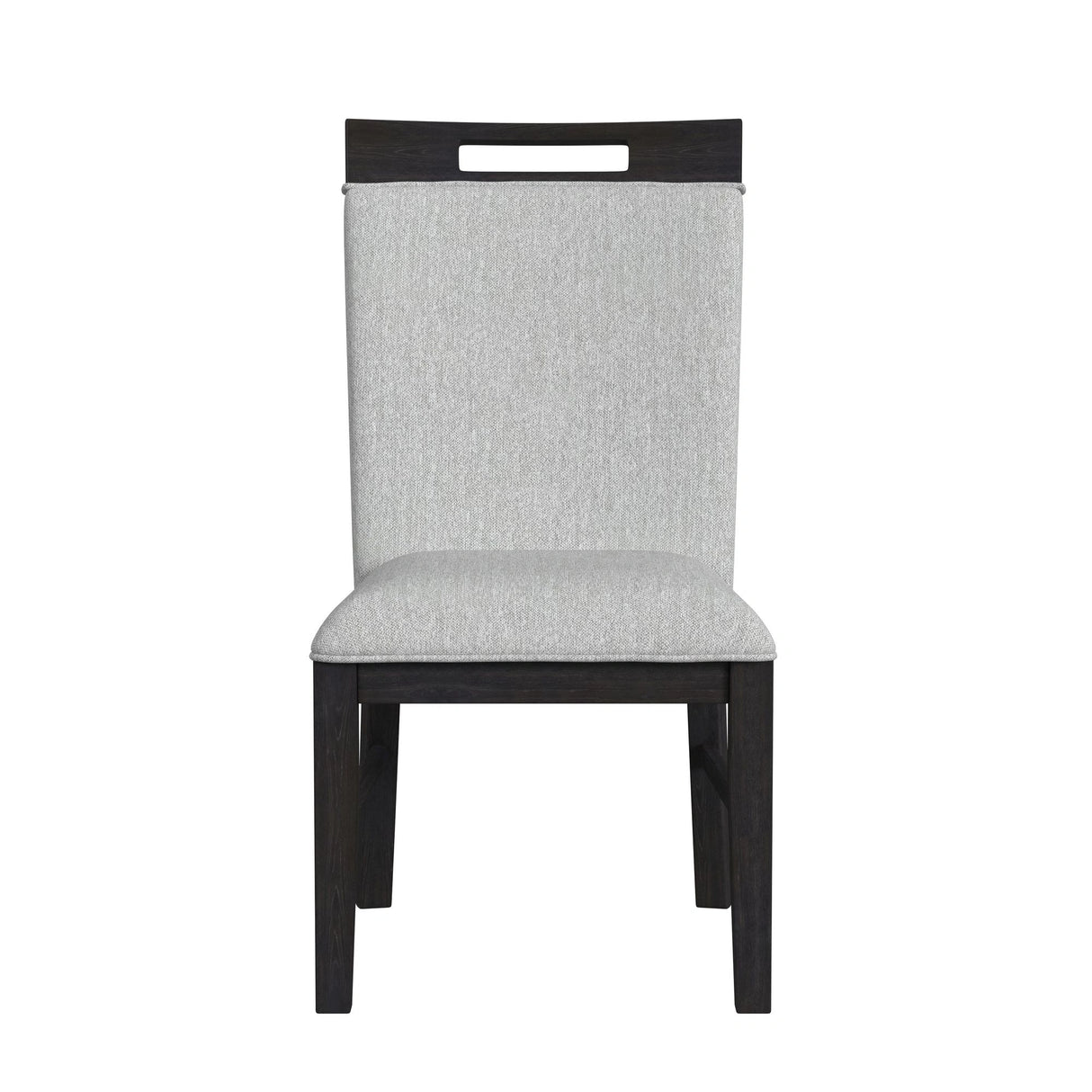 Transcend Side Chair with Light Grey Fabric in Charcoal (2 Per Carton)