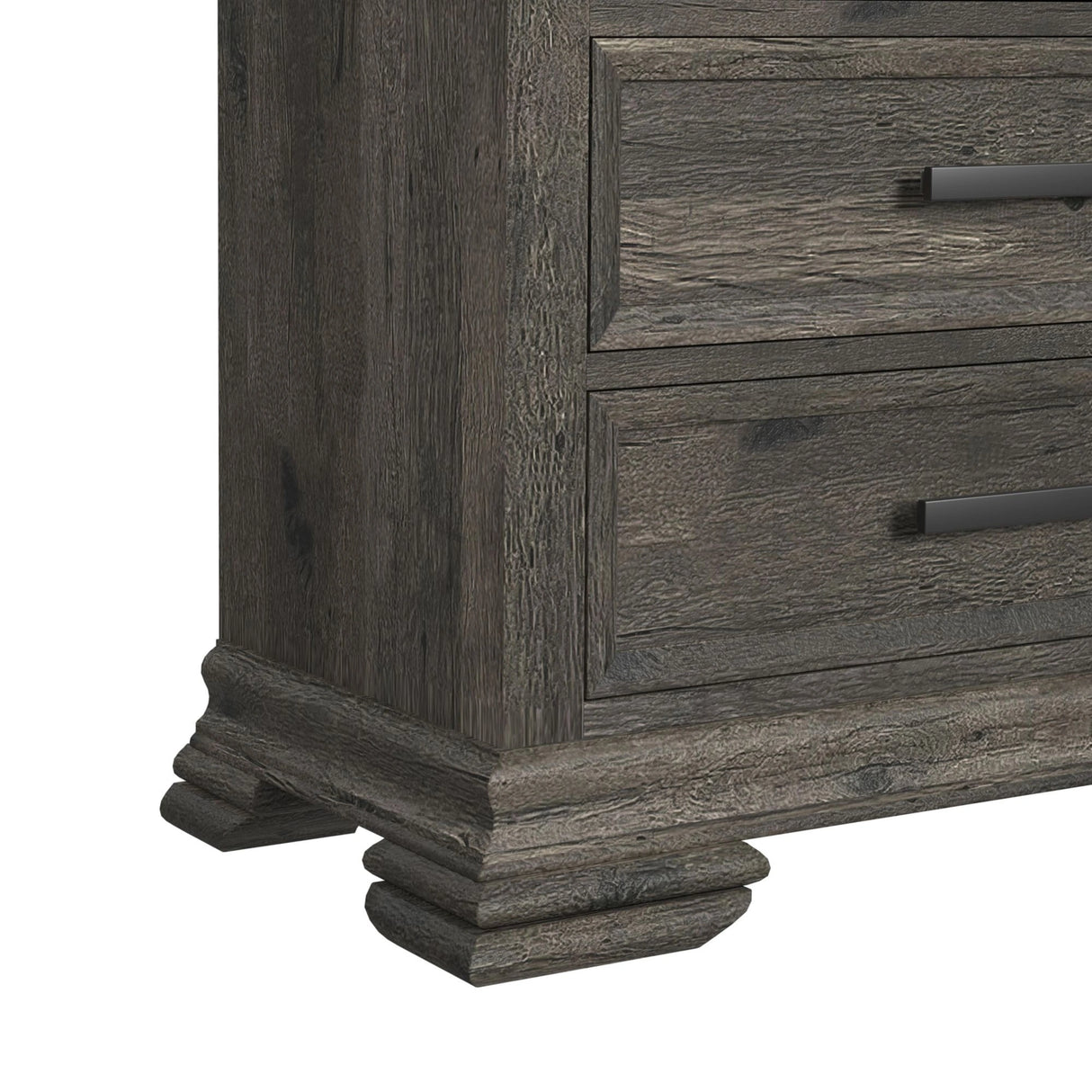 Park Ridge Bedroom Set with 2 Nightstands in Charcoal