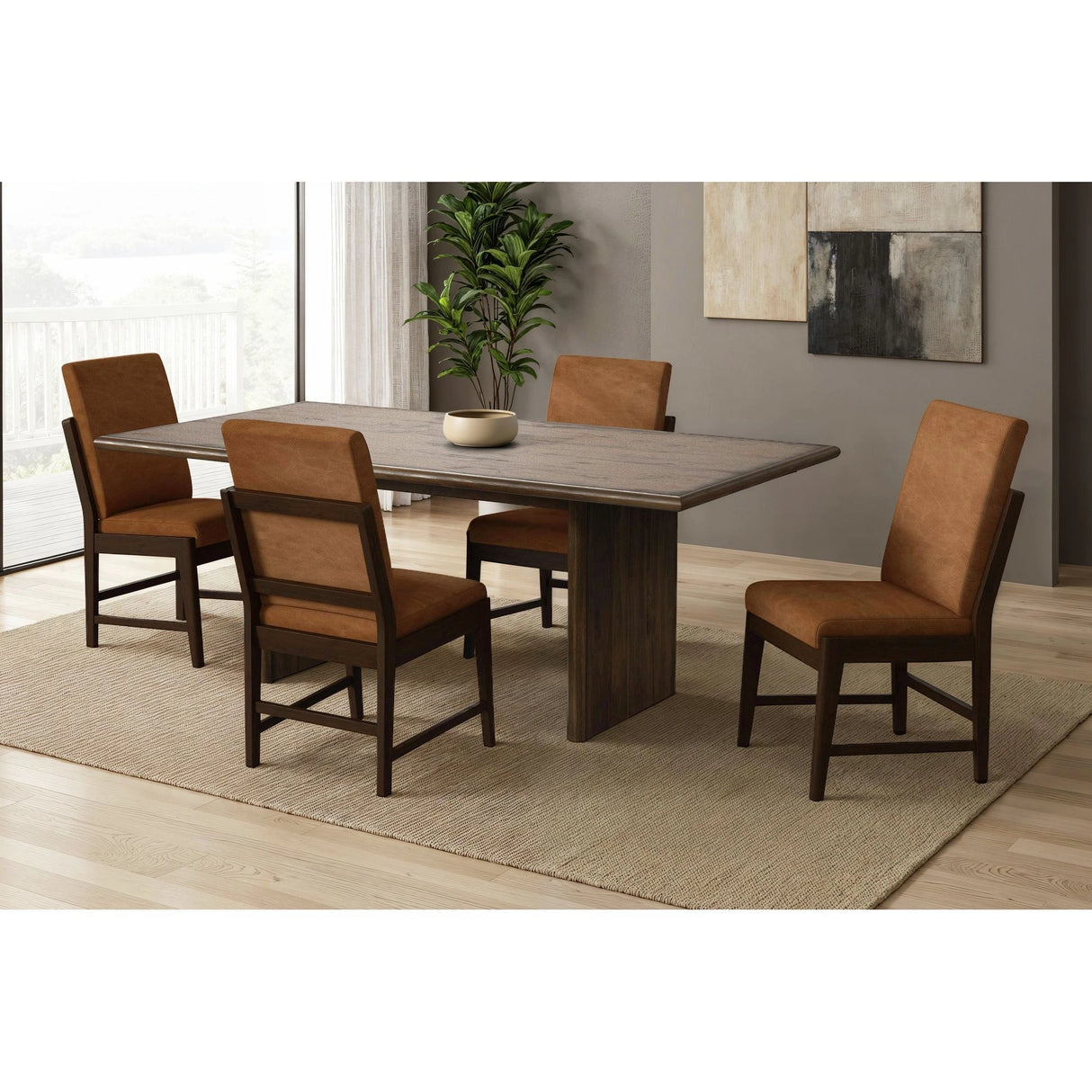Brisbane Dining Side Chair in Brown (2 Per Carton)