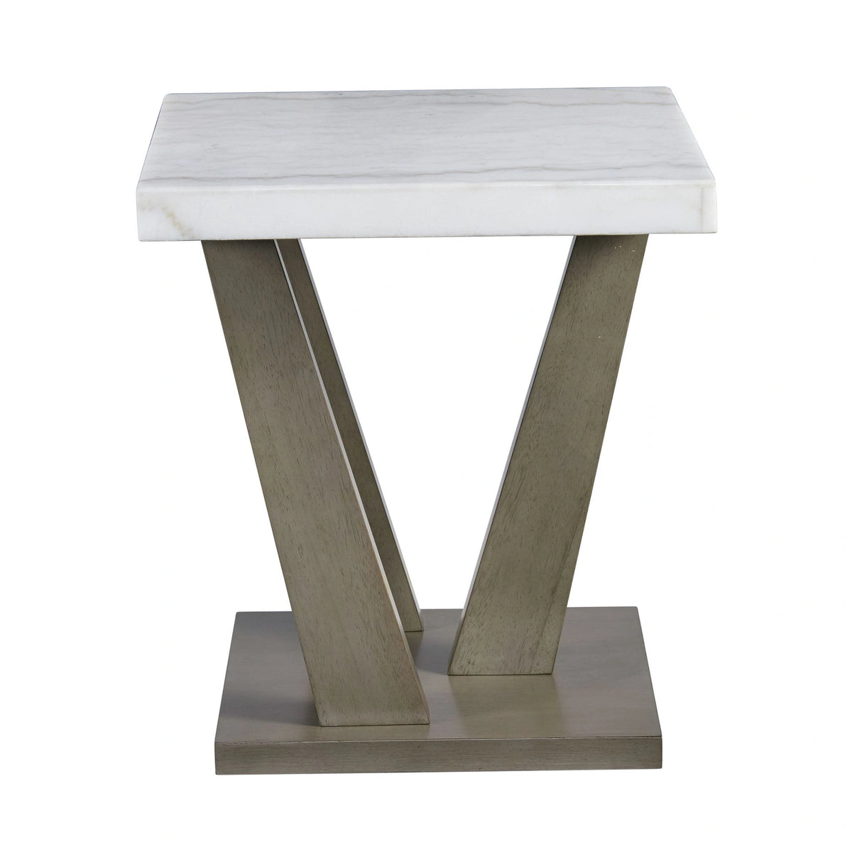 Greta Square End Table in grey