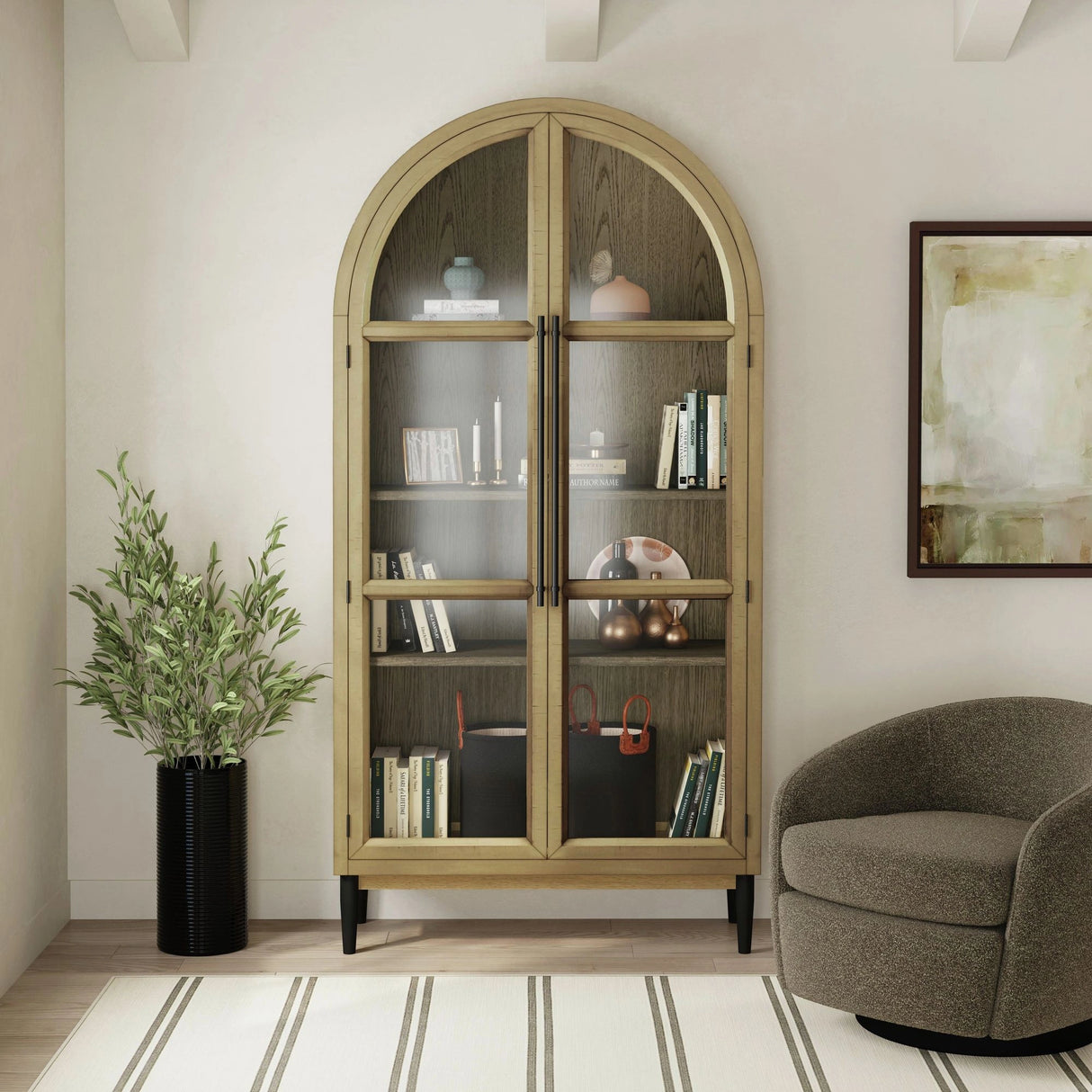 Orion Bookcase in Weathered Oak