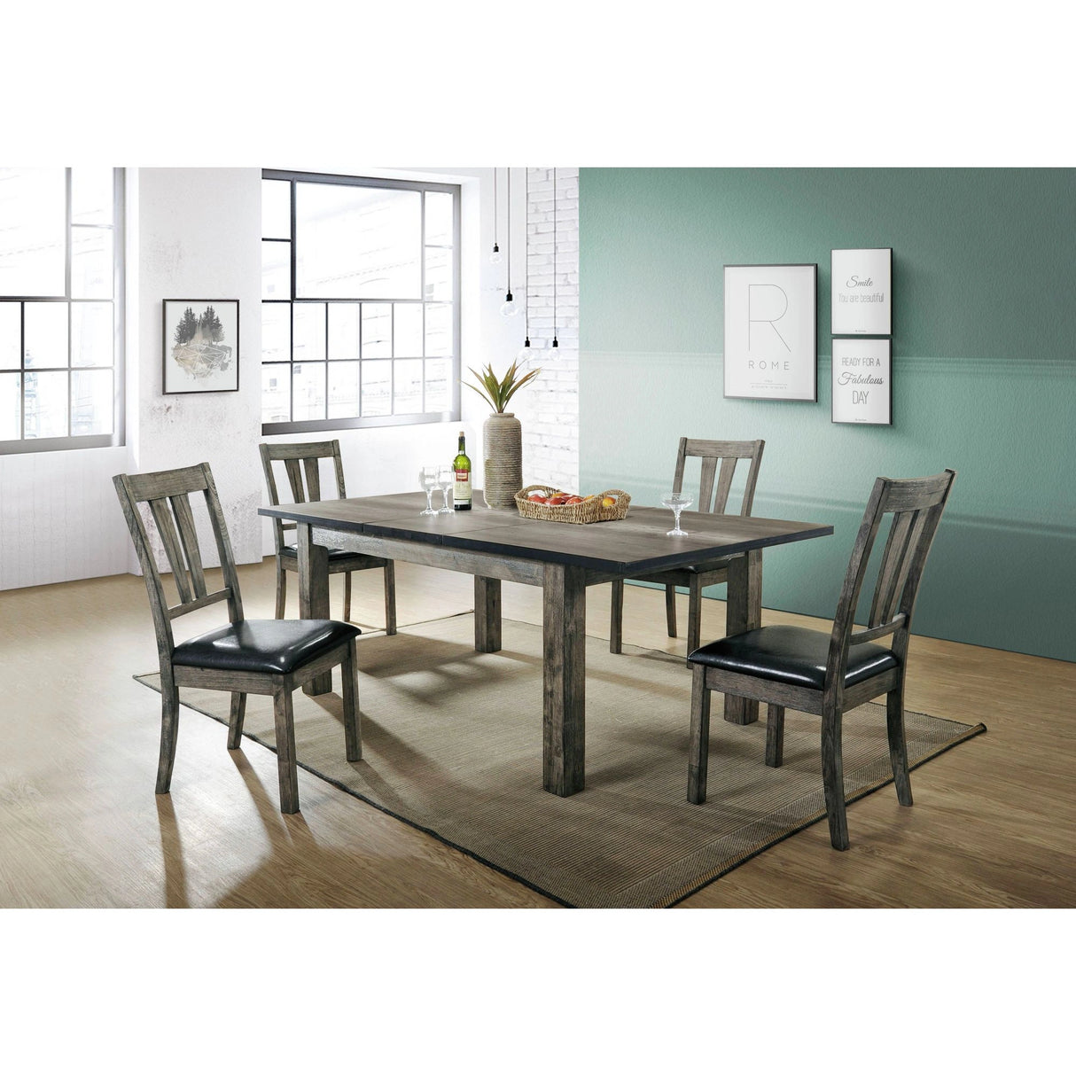 Nathan Dining with Padded Seats Set