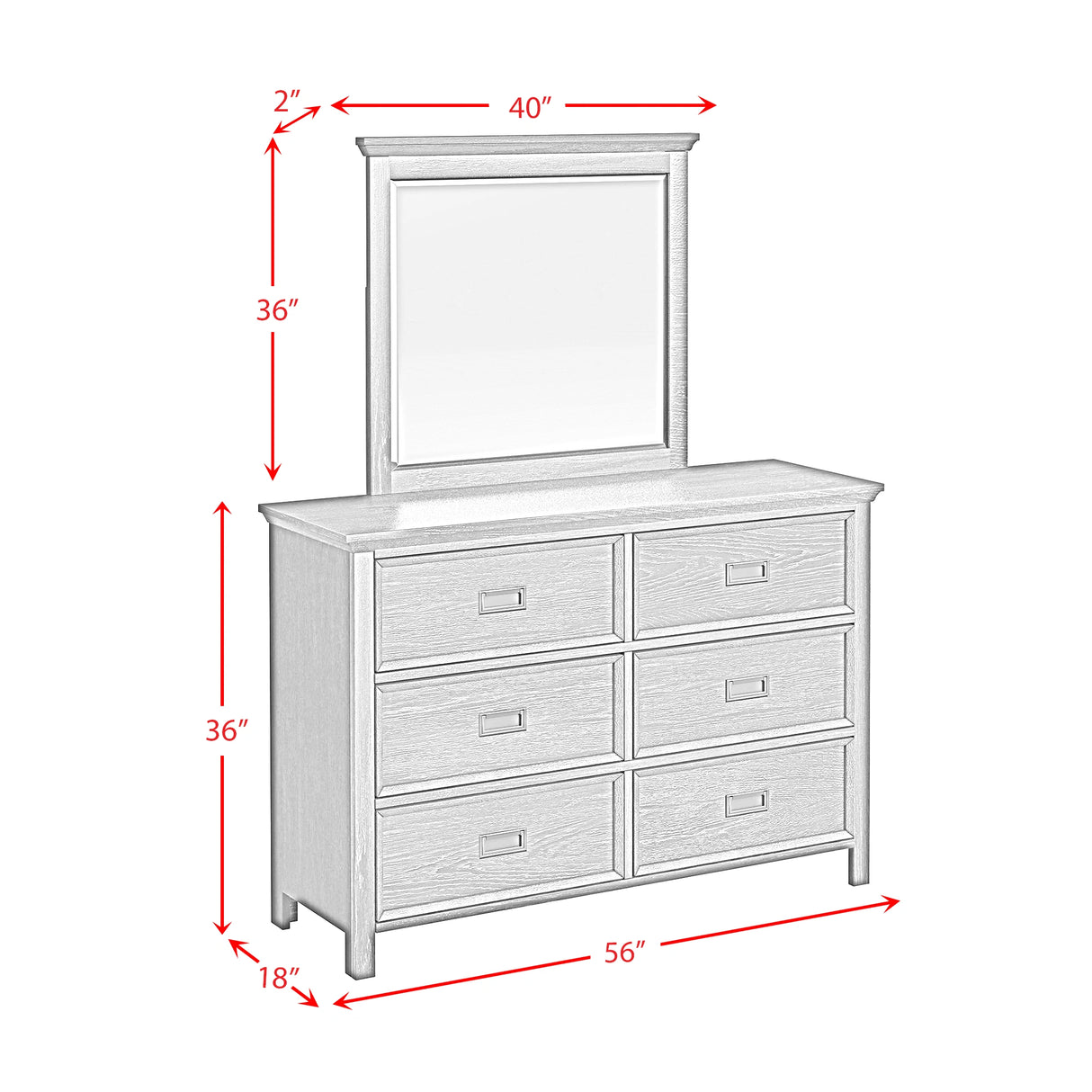 Hampton Kids Bookcase Bedroom Set