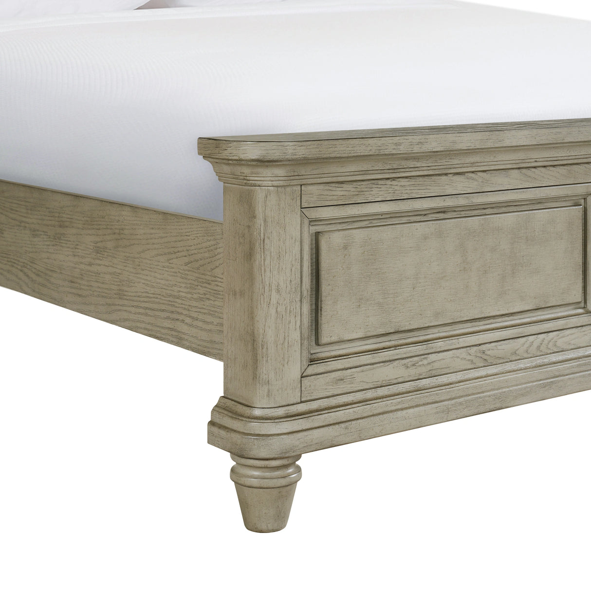Whit-Ash Panel Bedroom Set in Light Grey
