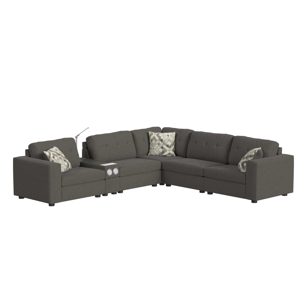 Options One RHF Chair in Palmer Plus Ash with 1 Pillow 20"ÔøΩ