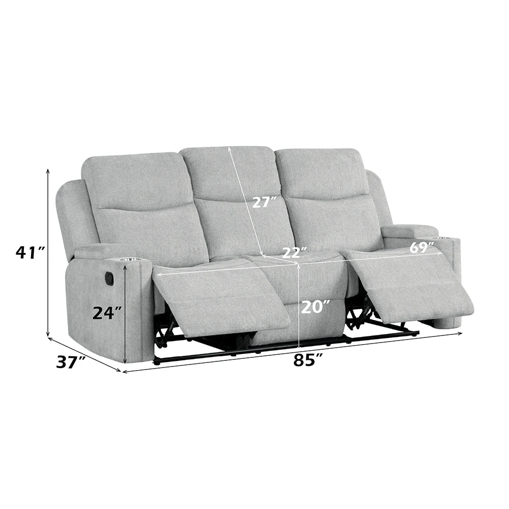 Motion Sofa w/Storage Arm