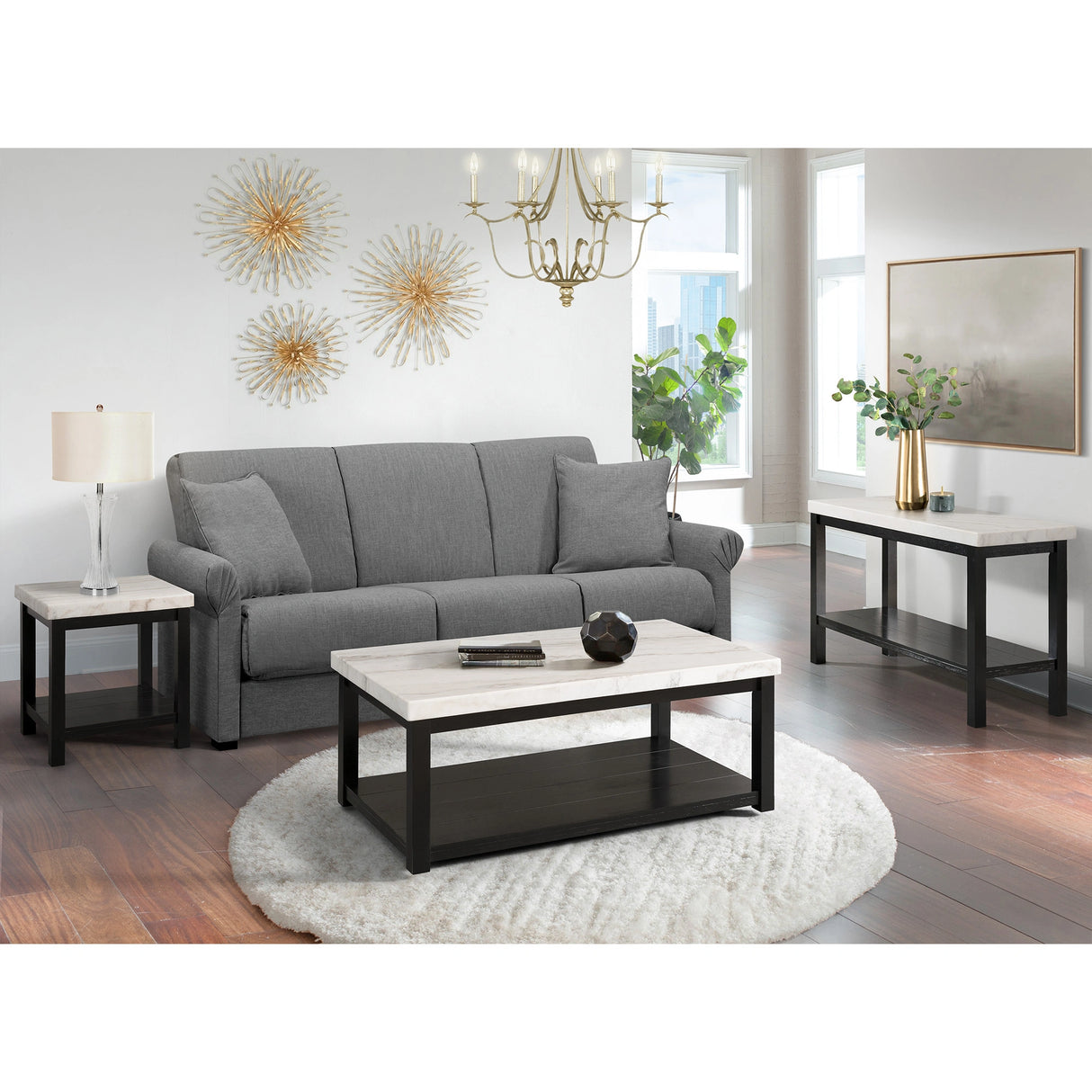 Marcello w/ White Top - End table