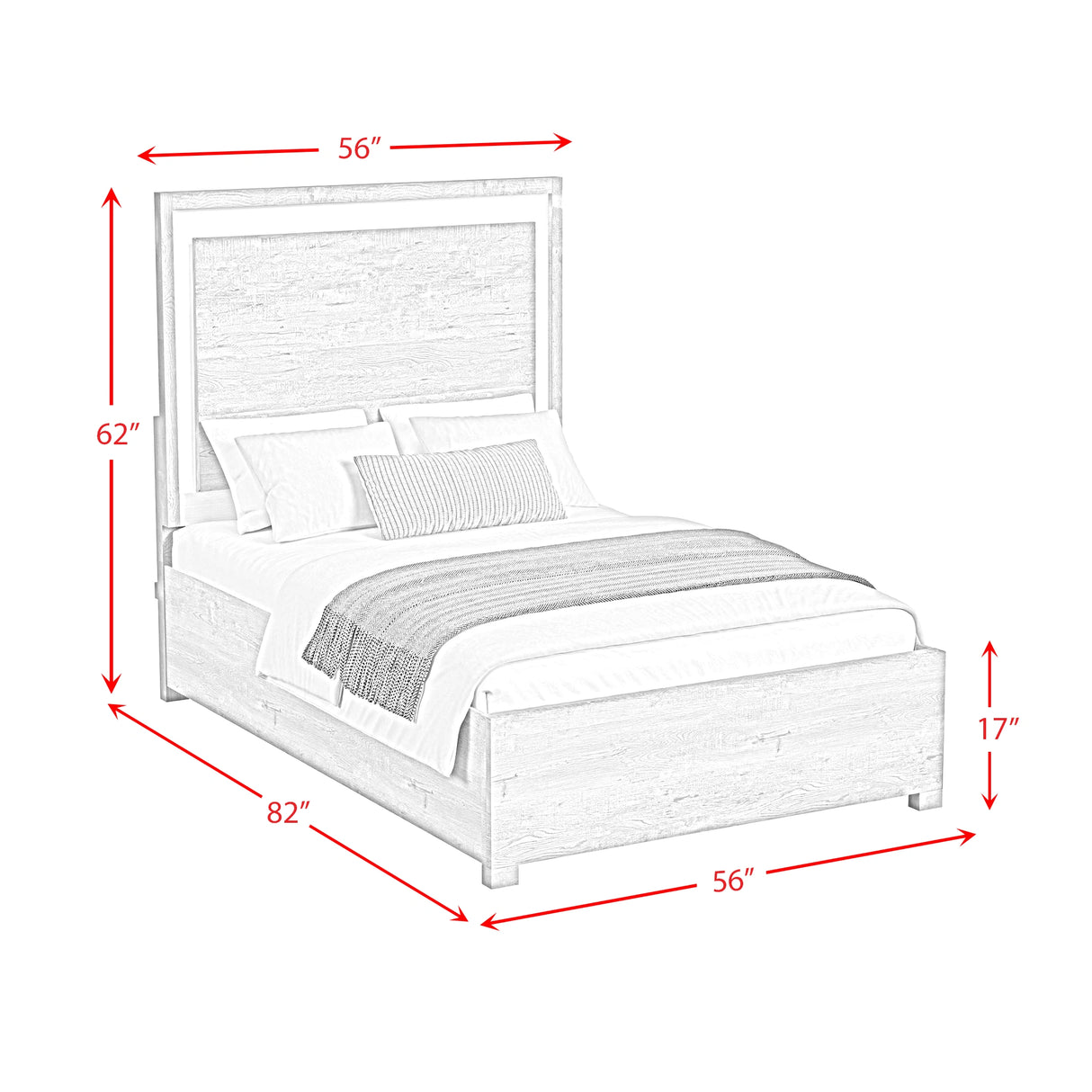 San Matteo Bedroom Set with LED