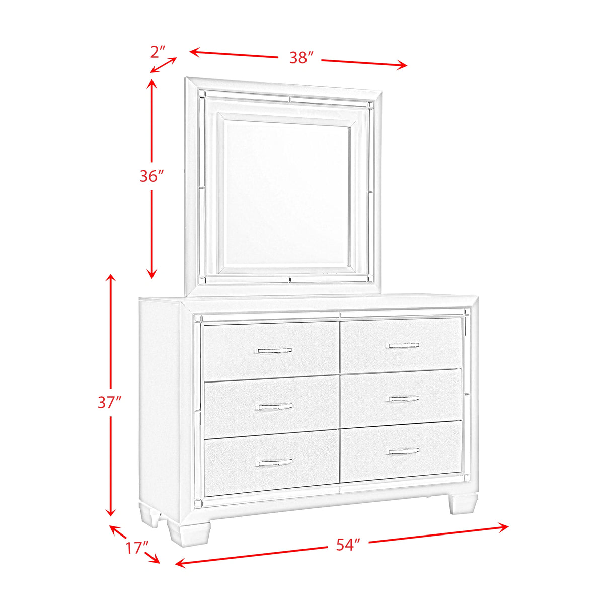 PLATINUM YOUTH FULL 5PC BEDROOM SET