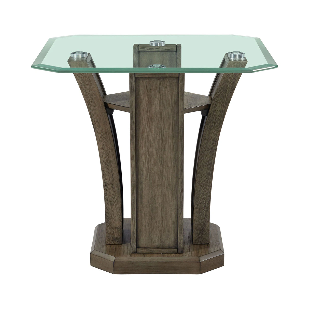 Dapper Square End Table Grey