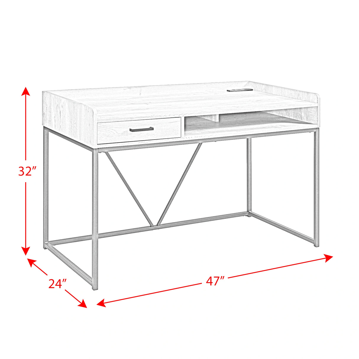 Preston Desk - Grey
