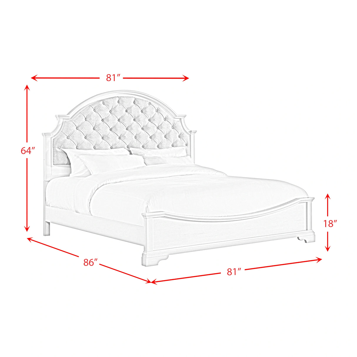 Eastwood Youth UPH Bedroom Set in Off-White