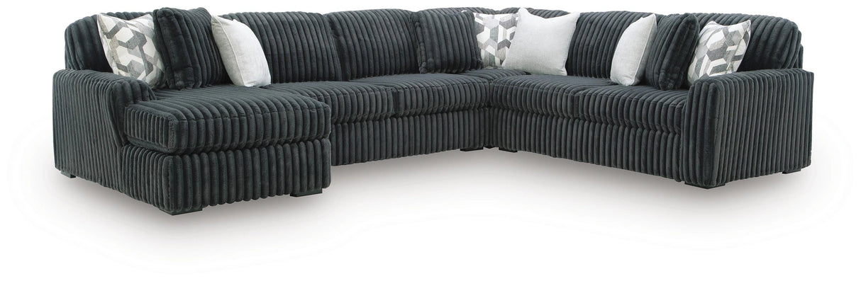 Midnight-Madness Sectional with Chaise