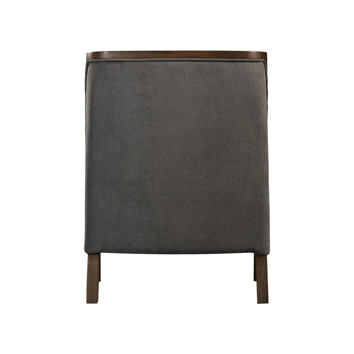 Hopkins Chair w/Brown Arm Columbia Charcoal (ISTA 3)