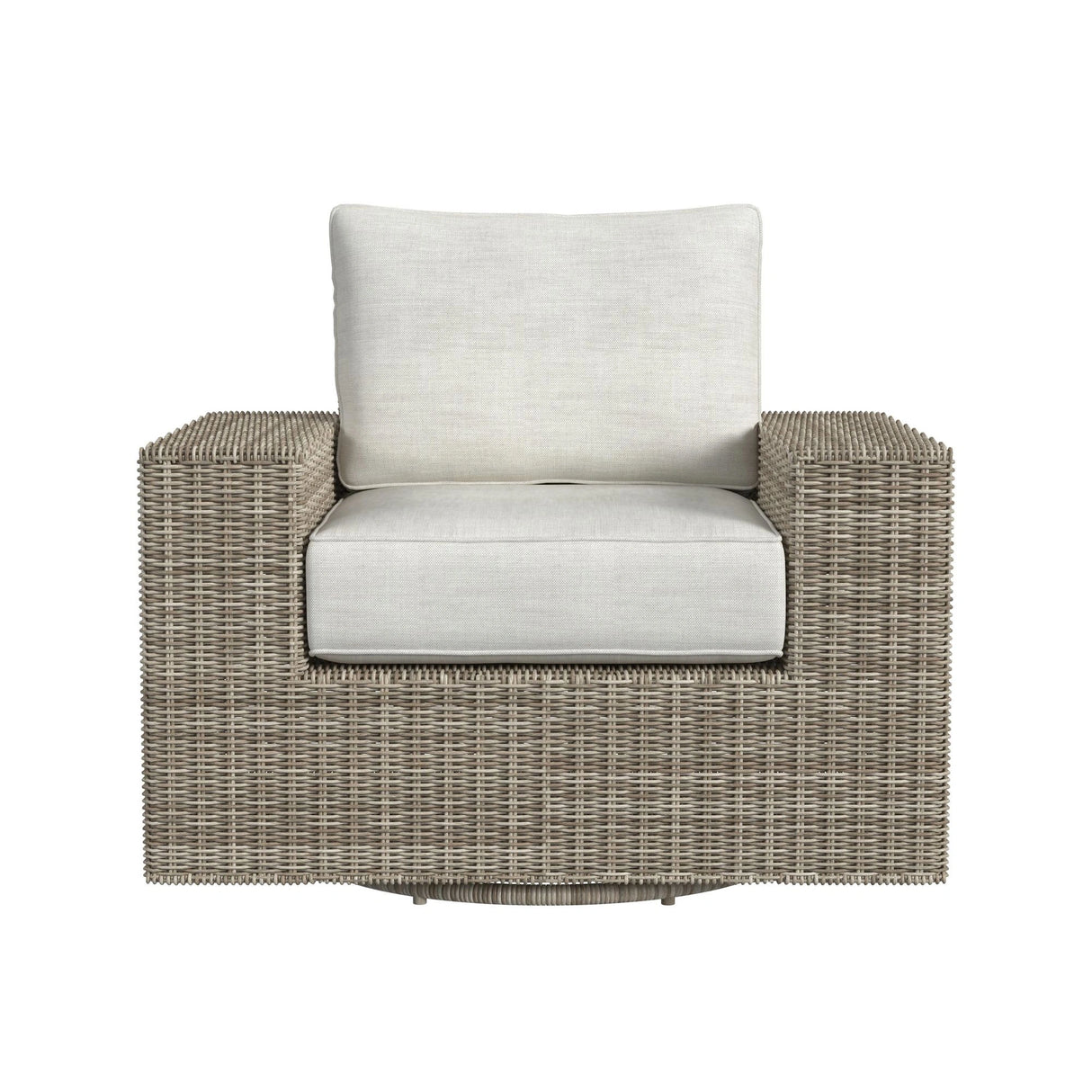 Carmona Swivel Chair - Natural and Olefin Beige