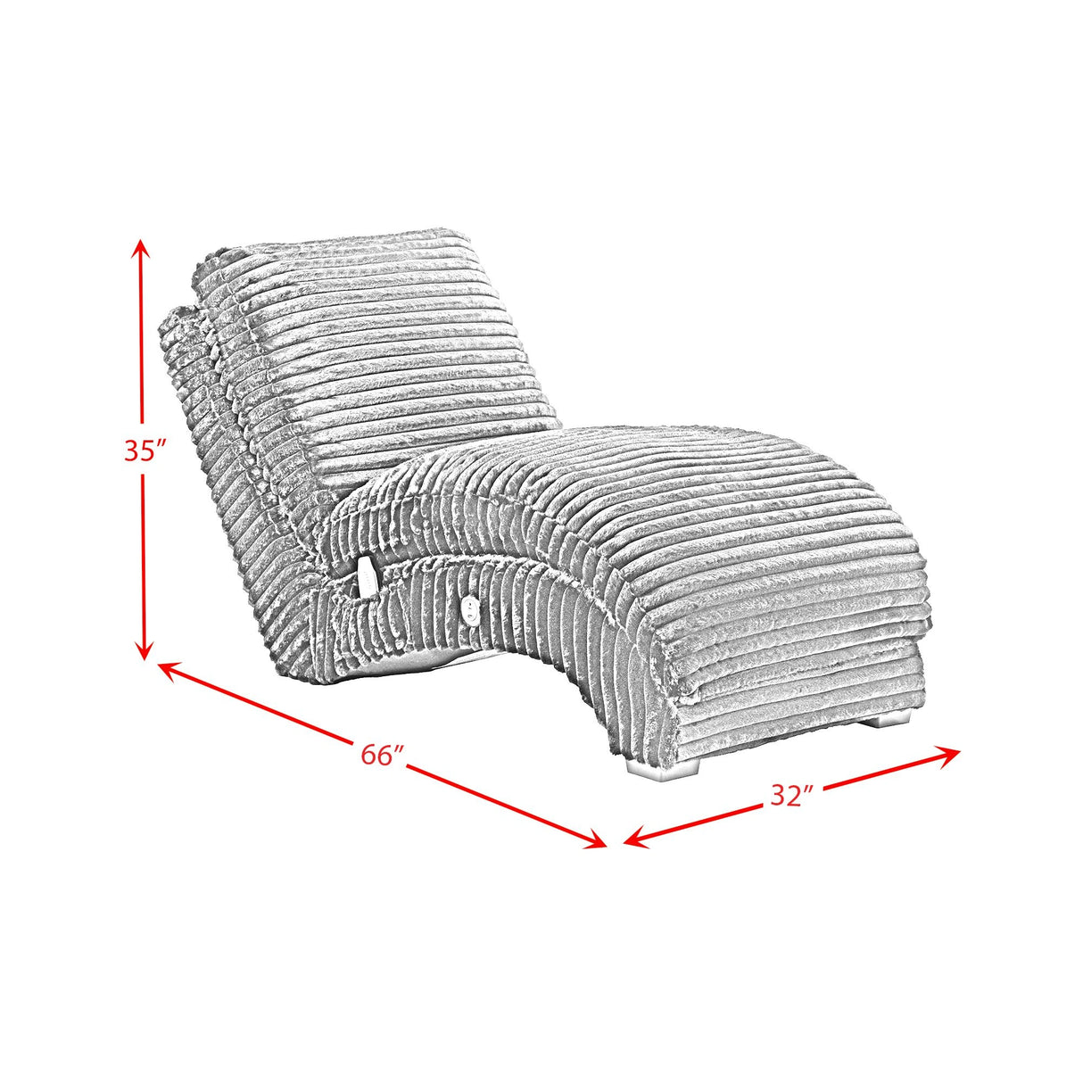Nori Chaise with Heat Massage, USBC, LED
