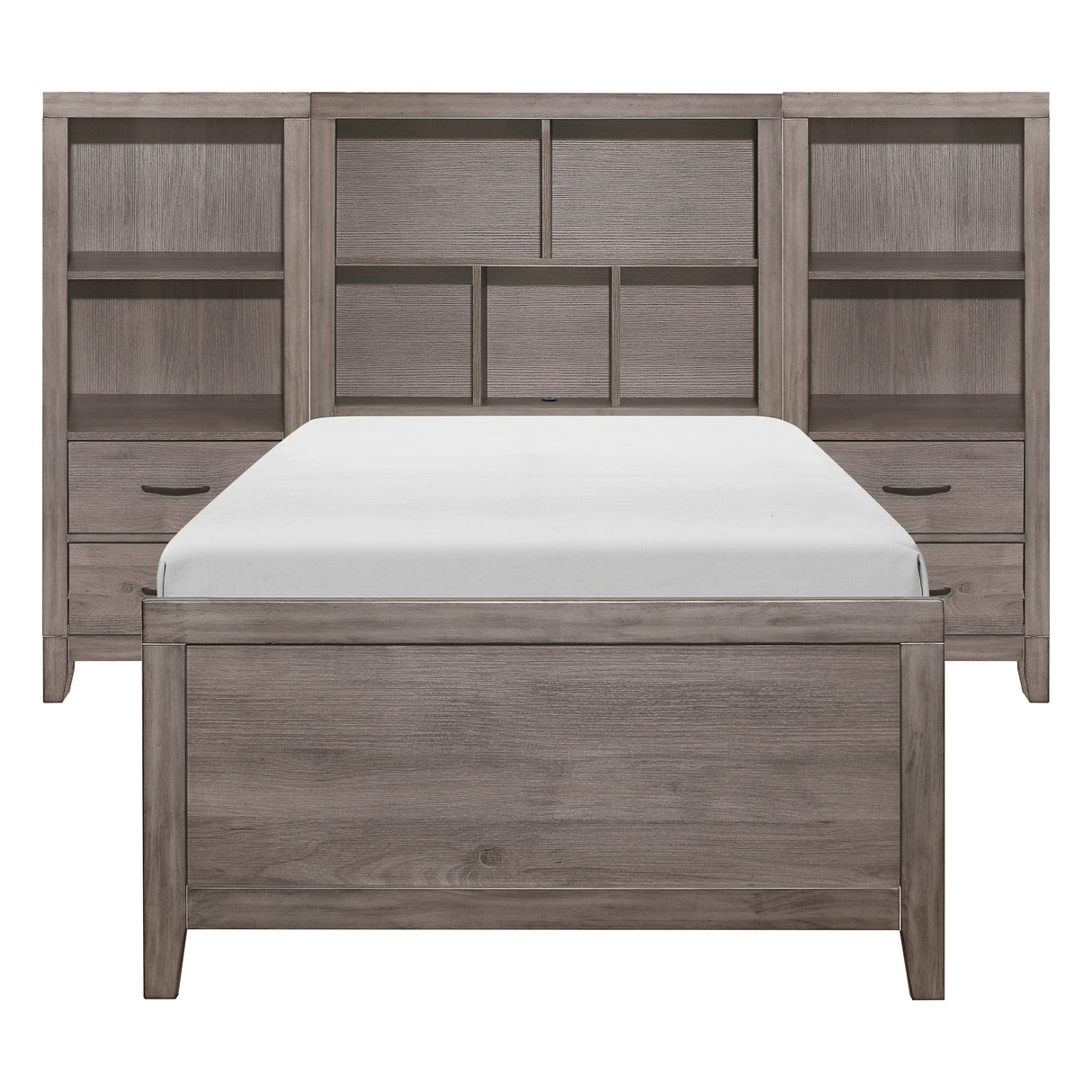 Woodrow-4pc Set Twin Wall Bed with Toy Boxes (TB+2PNS+TFT) image