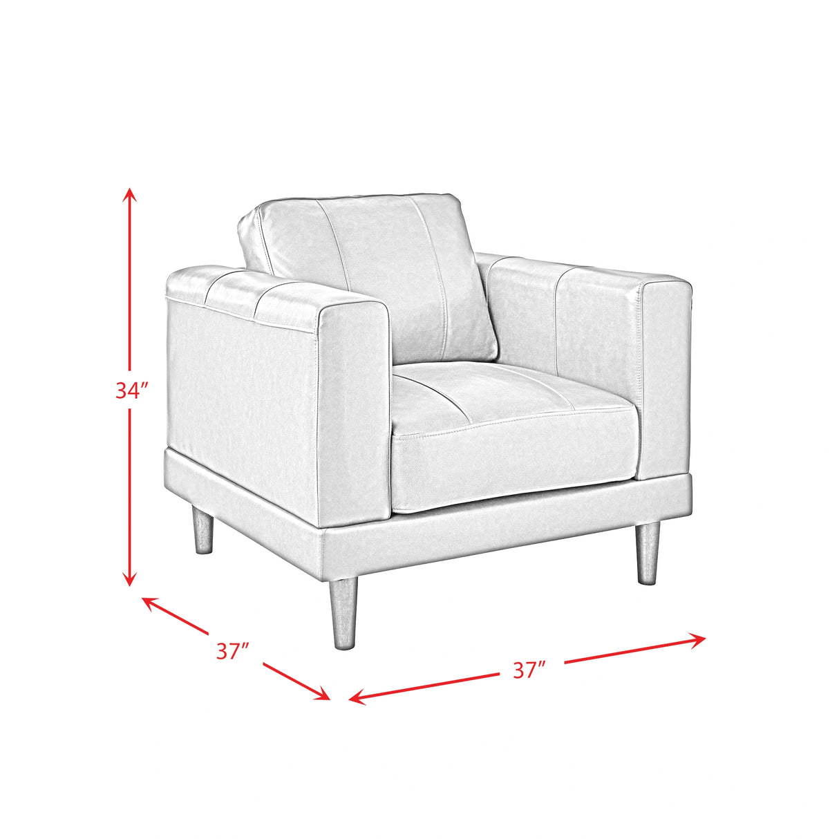 Hampton Chair In Fiero (Top Grain/PVC)