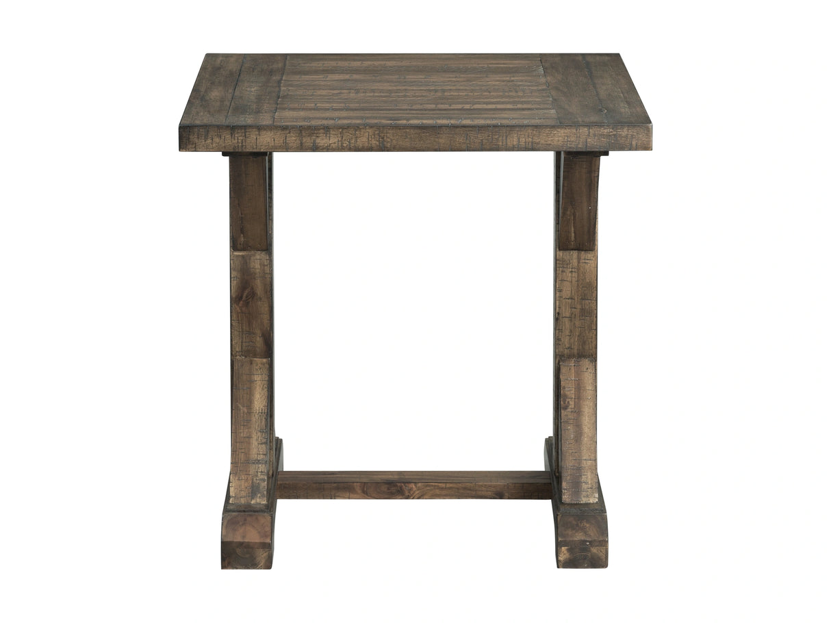 Finn 3PC Accent Trestle Table Set-Coffee Table & Two End Tables