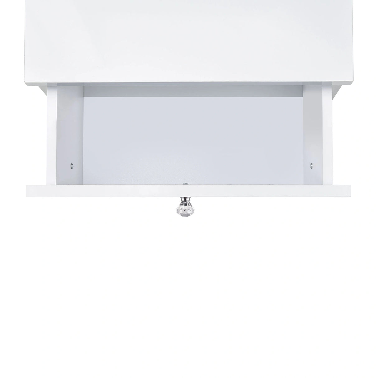 Vancouver Floor Mirror With Storage in White