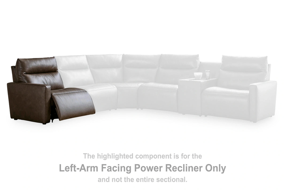ModZ Power Reclining Sectional with Audio Consoles