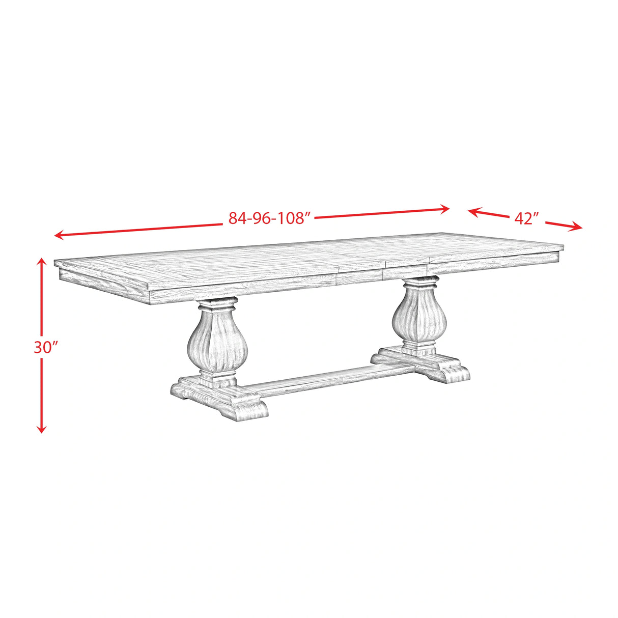 Gramercy 6PC Dining Set-Table, Four Chairs and Settee
