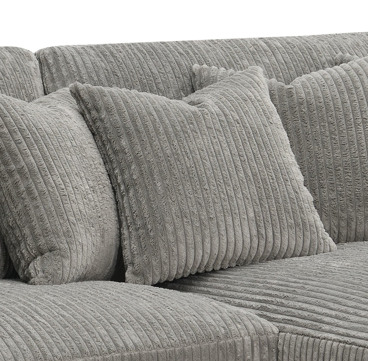 Reversible Sectional Sofa w/6 Pillows