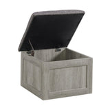 Uster Coffee Table W/Four storage Stools Grey