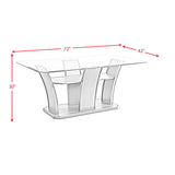 Dapper Rectangular Dining 5PC Set-Table and Four Chair