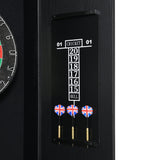 Hurricanes Dartboard Cabinet with Speaker and LED in Black (3A Packing)