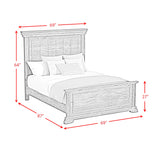 Park Ridge Panel Bed in Charcoal