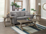Finn 3PC Accent Trestle Table Set-Coffee Table & Two End Tables
