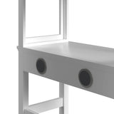 Hampton Kids Loft with Ladder and Desk with Speaker