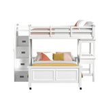 Hampton Kids Over Loft with Staircase and Desk with Speaker