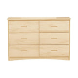 Bartly 6 Drawer Dresser in Natural B2043-5