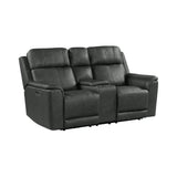 Mustang P3 Loveseat with Console in Aline