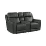 Mustang P3 Loveseat with Console in Aline