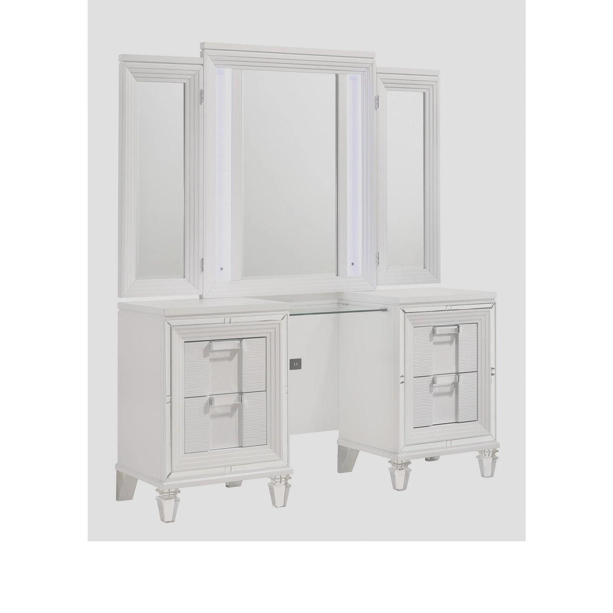 Twenty Nine Dressing Set w/LED & USB Plug White