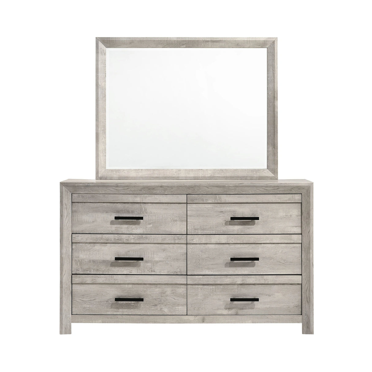 Ellen Dresser & Mirror Set White