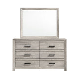 Ellen Dresser & Mirror Set White