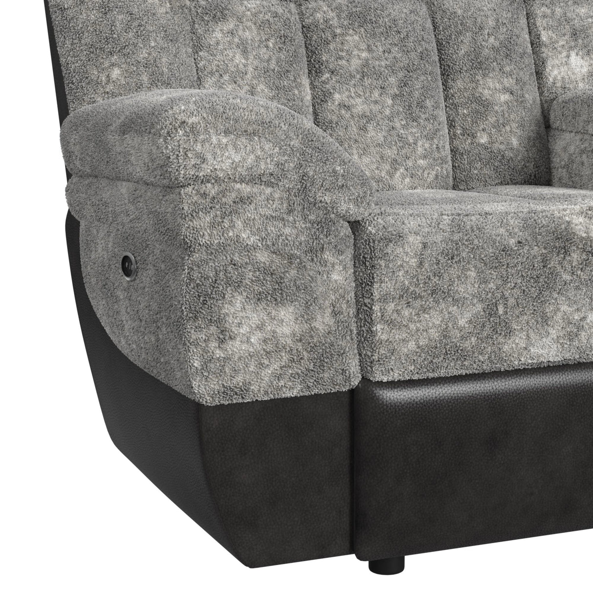 Santorini 6PC Motion Sectional Set in Dillon/Shire Grey