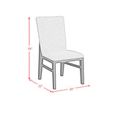 Marlene Standard Height Dining Set in Black-Table and Four Chairs