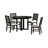 Bahama Breeze 5PC Standard Height Dining Set in Black-Table and Four Chairs
