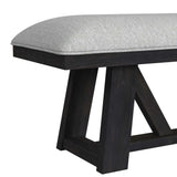 Transcend Standard Height Dining Set in Charcoal-Table and Four Chairs